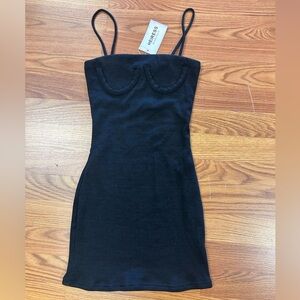 Heiress Beverly Hills Black Bodycon Mini Dress Size Large NWT